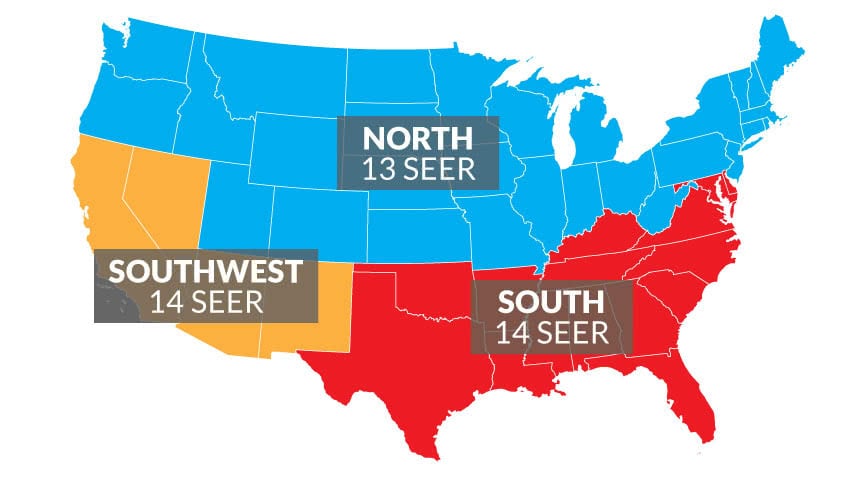 Regional map of the United States